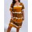 Plus Size Casual Dress, Women's Plus Tie Dye Colorblock Leopard Print Short Sleeve V Neck Slight Stretch Tee Dress