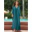 Women's Long Kaftan Beach Bikini Blouse Solid Color V-neck Man Cotton Handwoven Resort Robe Dress Seaside Vacation Sunscreen