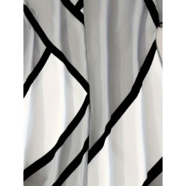 Plus Size Colorblock Print Slim Dress, Casual Short Sleeve Dress For Spring & Summer, Women's Plus Size Clothing