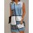 Plus Size Colorblock Print Tank Dress, Casual Notch Neck Sleeveless Dress, Women's Plus Size Clothing