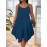 Plus Size Solid Irregular Hem Cami Dress, Casual Sleeveless Dress For Spring & Summer, Women's Plus Size Clothing