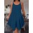 Plus Size Solid Irregular Hem Cami Dress, Casual Sleeveless Dress For Spring & Summer, Women's Plus Size Clothing