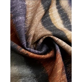 Plus Size Stripe Print Tank Dress, Casual V Neck Sleeveless Dress, Women's Plus Size Clothing