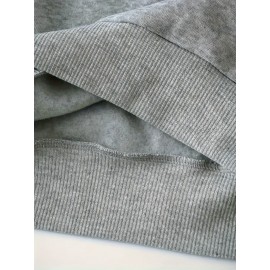 Plus Size FAITH Print Kangaroo Pocket Hoodie, Casual Long Sleeve Drawstring Hoodies Sweatshirt For Spring & Fall, Women's Plus Size Clothing