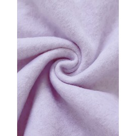 Plus Size FAITH Print Kangaroo Pocket Hoodie, Casual Long Sleeve Drawstring Hoodies Sweatshirt For Spring & Fall, Women's Plus Size Clothing