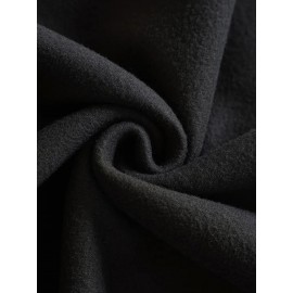 Plus Size FAITH Print Kangaroo Pocket Hoodie, Casual Long Sleeve Drawstring Hoodies Sweatshirt For Spring & Fall, Women's Plus Size Clothing