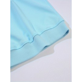 Plus Size Graphic Print Sweatshirt, Casual Crew Neck Long Sleeve Pullover Sweatshirt, Women's Plus Size Clothing