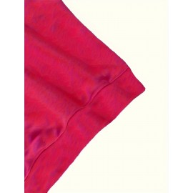 Plus Size Cartoon Bunny Print Pullover Sweatshirt - Soft Slight Stretch Polyester Crew Neck Casual Top for Fall and Spring - Womens Cozy Knit Fabric Clothing with Positioning Printing