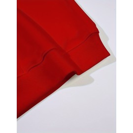 Plus Size Cartoon Bunny Print Pullover Sweatshirt - Soft Slight Stretch Polyester Crew Neck Casual Top for Fall and Spring - Womens Cozy Knit Fabric Clothing with Positioning Printing