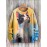 Plus Size Cat Pattern Knit Sweater, Casual Long Sleeve Crew Neck Pullover Top For Fall & Winter, Women's Plus Size Clothing