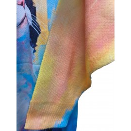 Plus Size Cat Pattern Knit Sweater, Casual Long Sleeve Crew Neck Pullover Top For Fall & Winter, Women's Plus Size Clothing