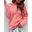Plus Size Ribbed Solid Pocket Knit Sweater, Casual Long Sleeve Hooded Sweater For Fall & Winter, Women's Plus Size Clothing
