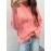 Plus Size Ribbed Solid Pocket Knit Sweater, Casual Long Sleeve Hooded Sweater For Fall & Winter, Women's Plus Size Clothing