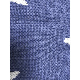 Plus Size Casual Sweater, Women's Plus Star Print Long Sleeve Drawstring Hoodie Sweater With Pockets