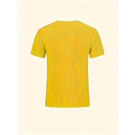 Plus Size JUDGE WOMEN Print T-shirt, Casual Short Sleeve Crew Neck Top For Spring & Summer, Women's Plus Size Clothing