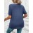 Plus Size Curved Hem T-Shirt, Casual Crew Neck Short Sleeve T-Shirt, Women's Plus Size Clothing