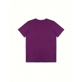 Plus Size Without God Print T-Shirt, Casual Crew Neck Short Sleeve T-Shirt, Women's Plus Size Clothing