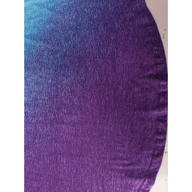 Plus Size Ombre Print Button Front T-shirt, Casual Long Sleeve V Neck Top For Spring & Fall, Women's Plus Size Clothing