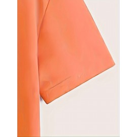 Plus Size Floral Print T-Shirt, Casual Crew Neck Short Sleeve T-Shirt, Women's Plus Size Clothing