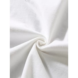 Plus Size Floral Print T-Shirt, Casual Crew Neck Short Sleeve T-Shirt, Women's Plus Size Clothing