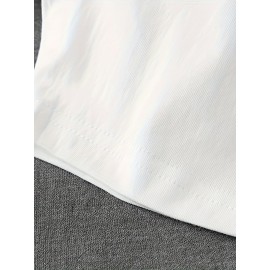 Plus Size Floral Print T-Shirt, Casual Crew Neck Short Sleeve T-Shirt, Women's Plus Size Clothing