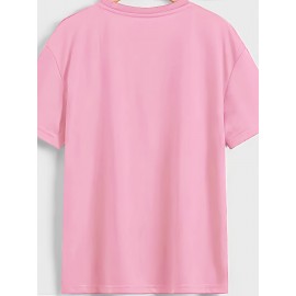 Plus Size Floral Print T-Shirt, Casual Crew Neck Short Sleeve T-Shirt, Women's Plus Size Clothing