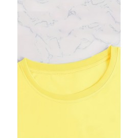 Plus Size Floral Print T-Shirt, Casual Crew Neck Short Sleeve T-Shirt, Women's Plus Size Clothing