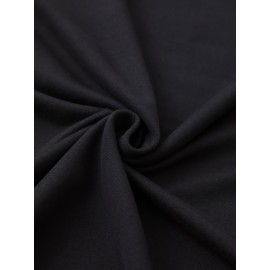 Plus Size Woman & Letter Print T-Shirt, Casual Short Sleeve Top For Spring & Summer, Women's Plus Size Clothing