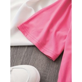 Plus Size Sistas Letter Print T-Shirt, Casual Crew Neck Short Sleeve T-Shirt, Women's Plus Size Clothing