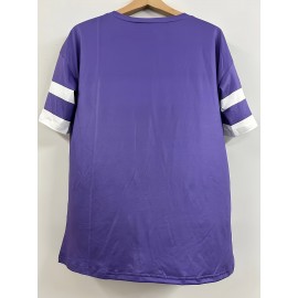 Plus Size Heart Print T-Shirt, Casual V Neck Short Sleeve T-Shirt, Women's Plus Size Clothing