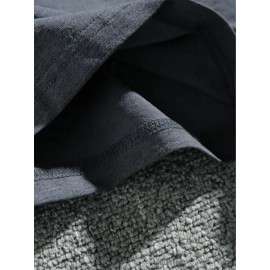 Plus Size Men's Summer T-shirt, Monochromatic Skull Crown Graphic Print Short Sleeve Tees Trend Casual Tops For Daily Life, Big & Tall Guys