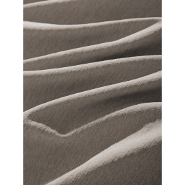 Plus Size Men's Summer T-shirt, Monochromatic Skull Crown Graphic Print Short Sleeve Tees Trend Casual Tops For Daily Life, Big & Tall Guys