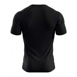 plus size men's summer t-shirt, Motivation quote  graphic print short sleeve tees trend casual tops for daily life, big & tall guys