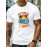 plus size men's summer t-shirt, surfer Silhouette  graphic print short sleeve tees trend casual tops for daily life, big & tall guys