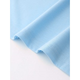 Plus Size Men's Trendy Stripe Paris Print T-shirt, Casual Fashion Tee, Street Style Short Sleeve Crew Neck Shirt