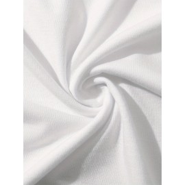 Plus Size Men's Trendy Stripe Paris Print T-shirt, Casual Fashion Tee, Street Style Short Sleeve Crew Neck Shirt