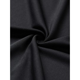 Plus Size Men's Trendy Stripe Paris Print T-shirt, Casual Fashion Tee, Street Style Short Sleeve Crew Neck Shirt