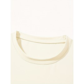 Men's T-shirt, Plus Size Round Neck Tee Oversized Casual Clothing, Spring And Summer