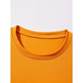 Men's T-shirt, Plus Size Round Neck Tee Oversized Casual Clothing, Spring And Summer