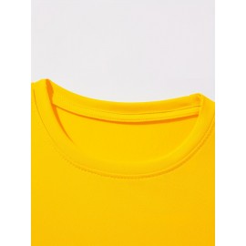 Men's T-shirt, Plus Size Round Neck Tee Oversized Casual Clothing, Spring And Summer