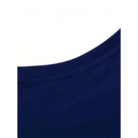 Men's T-shirt, Plus Size Round Neck Tee Oversized Casual Clothing, Spring And Summer