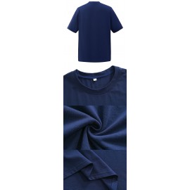 Men's Plus Size Fancy ROLL UP Print Crew Neck T-shirt, Casual Comfy Tee, Trendy Short Sleeve Top For Summer Daily Wear