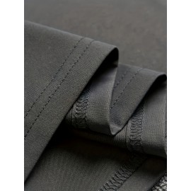 Plus Size Tees, Creative Letter Print Men's Casual Tees Short Sleeve Oversized T-Shirt Summer Loose Tops, Gifts For Man!