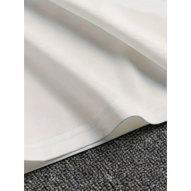 Plus Size Tees, Creative Letter Print Men's Casual Tees Short Sleeve Oversized T-Shirt Summer Loose Tops, Gifts For Man!