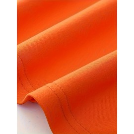 Plus Size Tees, Creative Letter Print Men's Casual Tees Short Sleeve Oversized T-Shirt Summer Loose Tops, Gifts For Man!