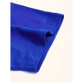 Plus Size Tees, Creative Letter Print Men's Casual Tees Short Sleeve Oversized T-Shirt Summer Loose Tops, Gifts For Man!