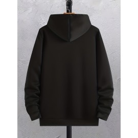 Mens Plus Size Skull Chic Hoodie Sweatshirt - Bold Graphic Print, Long Sleeve, Drawstring Hood, Super Cozy Casual Wear