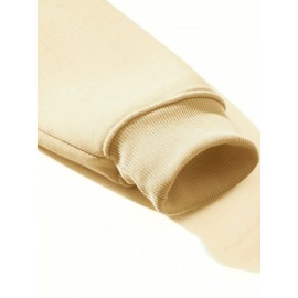 Plus Size Gods Plan Hoodie - Fashionable Loose Fit Pattern Print Sweatshirt with Pockets, Breathable Long Sleeve Hooded Design for Fall and Spring Outdoor Activities, High-Quality Casual Mens Clothing for Plus Size Individuals