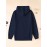 Plus Size Mens Soft and Trendy Hooded Graphic Pullover Hoodie - Comfortable Slight Stretch Polyester Knit Fabric, Solid Color, Regular Fit, Ideal for Spring/Autumn Street Style and Casual Wear