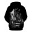 Mens Fashionable Skull Graphic Hoodie - Premium 3D Printed, Comfortable Stretch Fit, Breathable Active Wear - Ideal for Outdoor Adventures, Sporty Hooded Shirt for Men